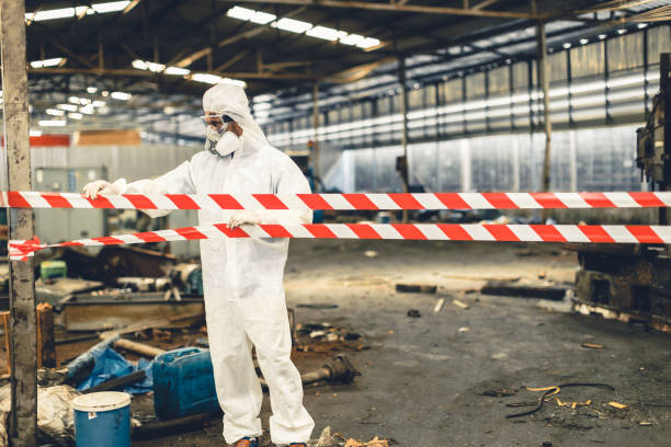 Professional Hoarding Cleanup technician working in Wildwood, NJ